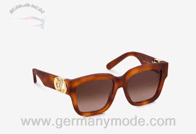 عینک آفتابی زنانه لویی ویتون فرانسه LOUIS VUITTON LV LINK PM SQUARE SONNENBRILLE Z1567W