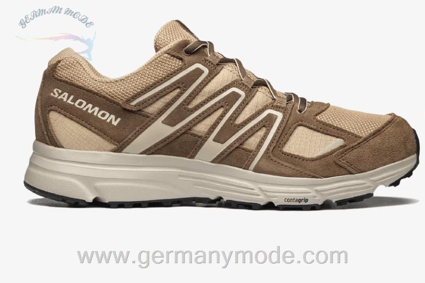کتانی اسپرت مردانه زنانه سالامون فرانسه SALOMON X-MISSION 4 SUEDE Sportliche Schuhe Unisex Fenugreek / Acorn / Rainy Day