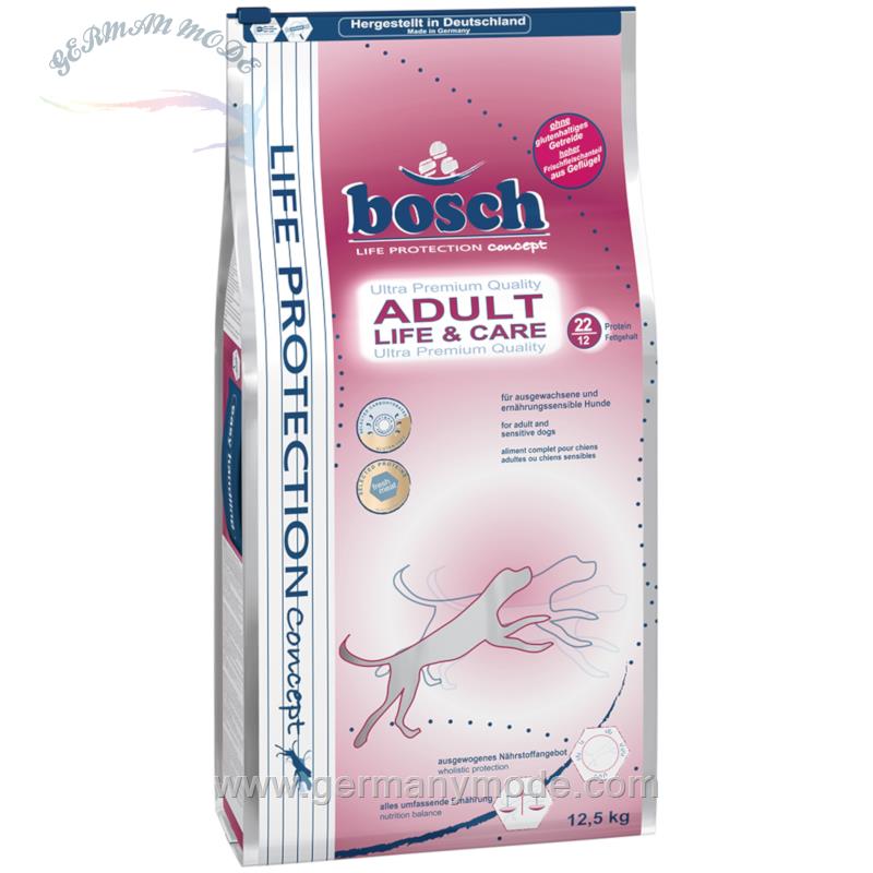 غذا خشک سگ بزرگسال بوش آلمان Bosch Adult Life - Care 12-5kg