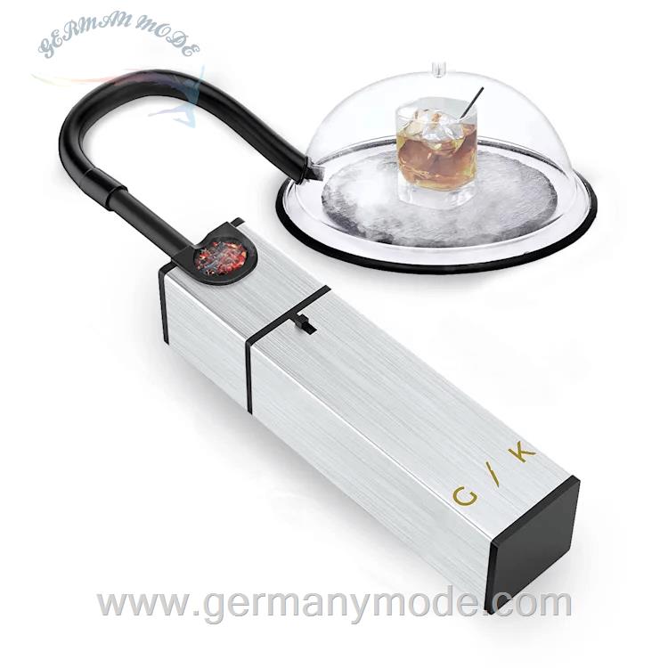 دستگاه دودی کن غذا و نوشیدنی کلارشتاین آلمان Klarstein Company Cocktail Räuchergerät Cocktail Smoker Transparent