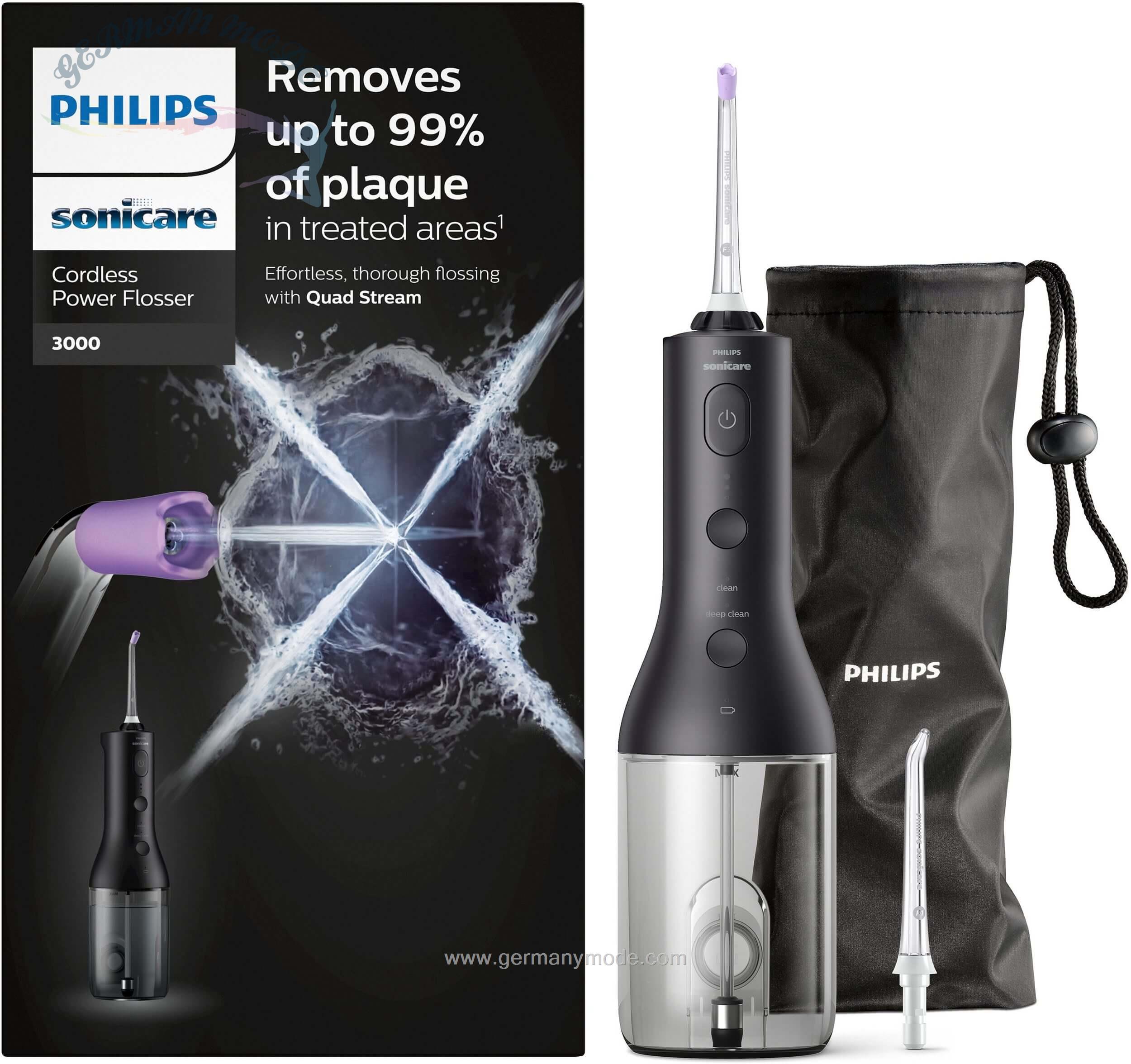 دستگاه پیشرفته پاکسازی بین دندان فیلیپس هلند Philips Sonicare Cordless Power Flosser 3000 HX3826/33