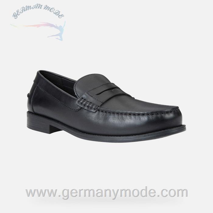 کفش مردانه جی اوکس ایتالیا GEOX LEDERMOKASSINS New Damon Herr Schwarz