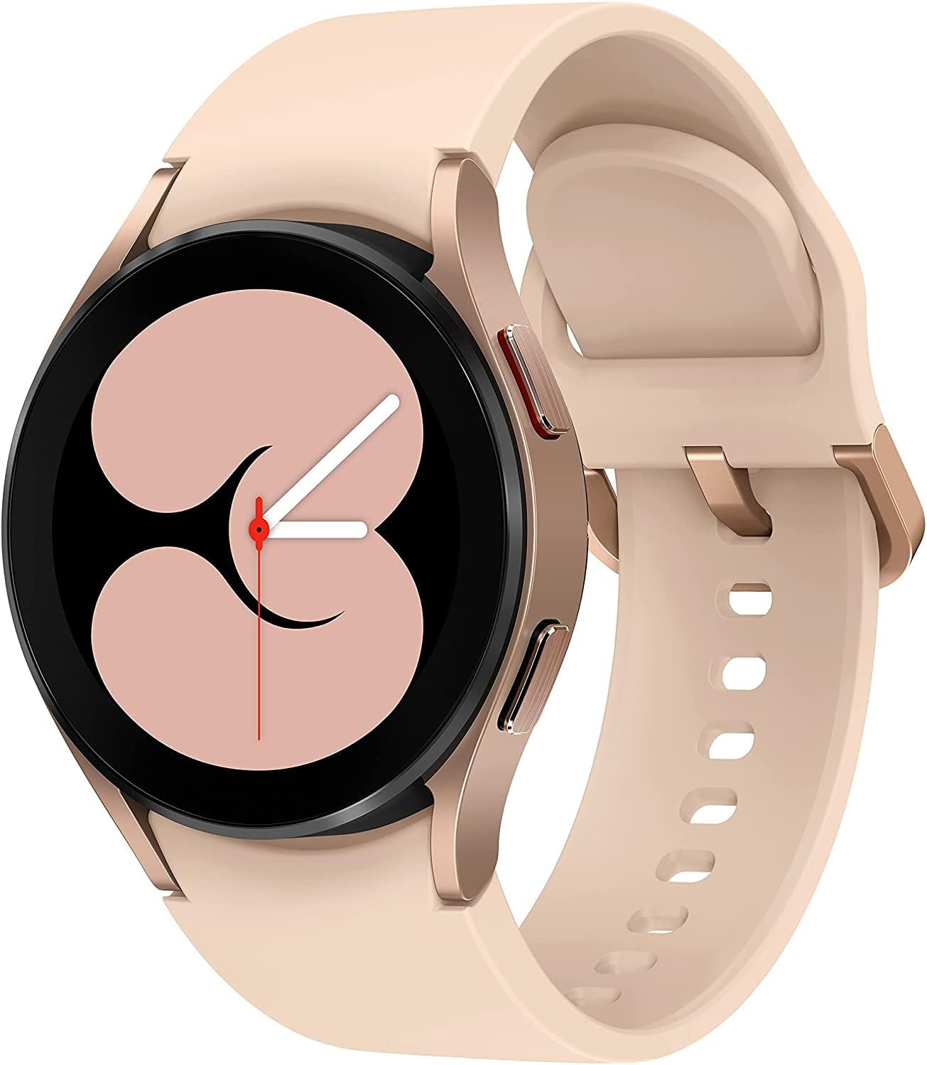 ساعت هوشمند Samsung Galaxy Watch4 BT، ساعت هوشمند بلوتوث گرد، سیستم عامل Wear، قاب چرخان، ساعت تناسب اندام، ردیاب تناسب اندام، 40 میلی متر، طلای صورتی (نسخه آلمانی)