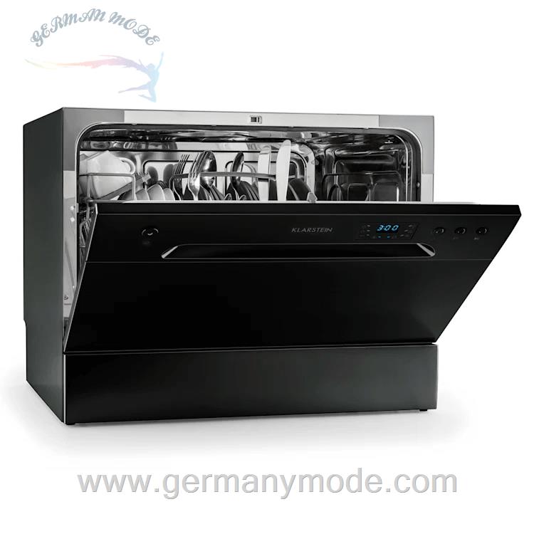 ماشین ظرفشویی رومیزی و توکار کلارشتاین آلمان Klarstein Amazonia 6 Geschirrspüler Schwarz 55 cm 49 dB