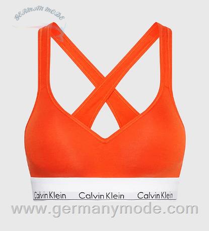 نیم تنه زنانه کلوین کلین آمریکا Calvin Klein Lift Bralette Modern Cotton Spicy Orange 000QF1654E1TD