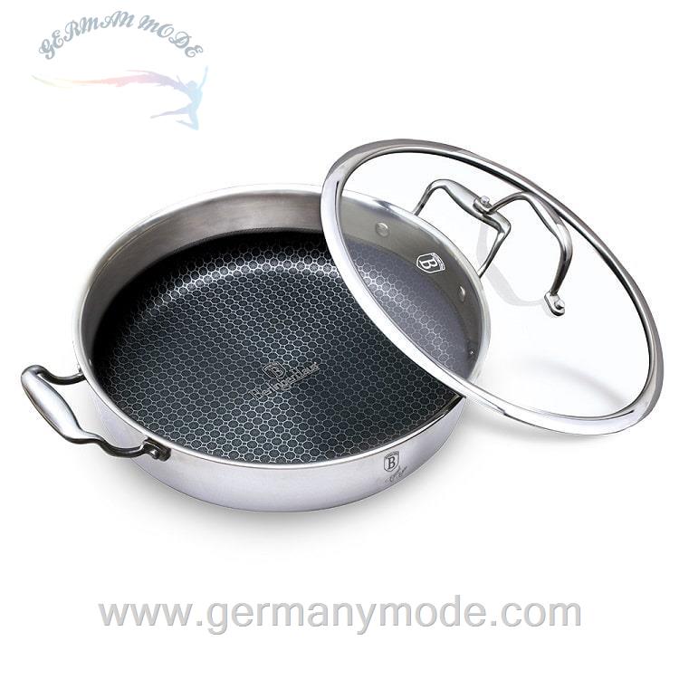 قابلمه کم عمق 28 سانت درب دار برلینگر هاوس مجارستان BerlingerHaus SHALLOW POT 28 CM BERLINGER HAUS BH-7429 ETERNAL COLLECTION