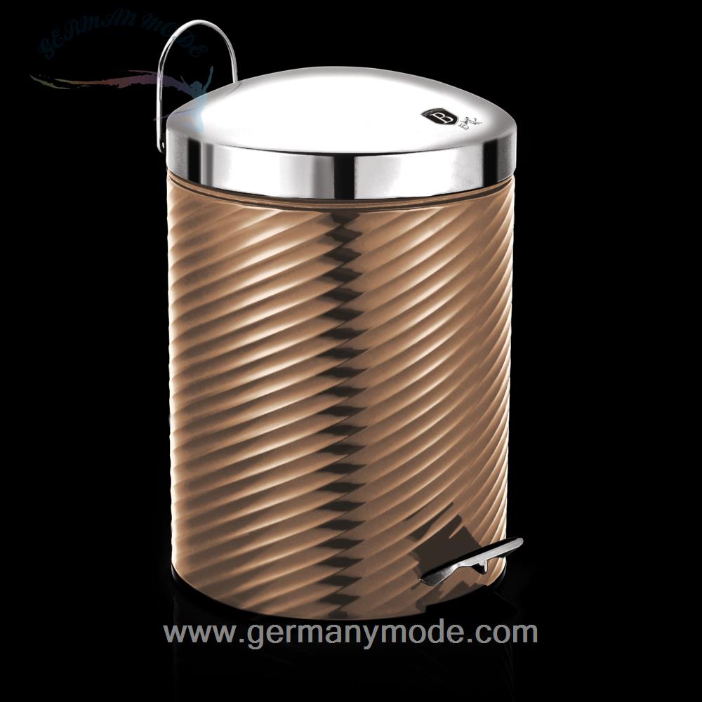 سطل زباله پدالی 5 لیتری برلینگر هاوس مجارستان BERLINGER HAUS PEDAL BIN 5L BH/6297 ROSE GOLD COLLECTION