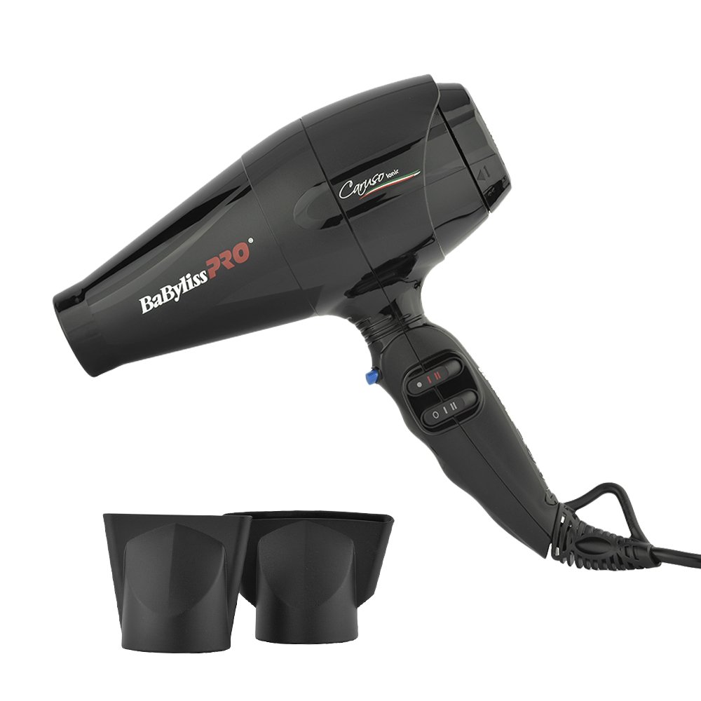 سشوار بابیلیس فرانسه Babyliss Pro BAB6510IE Caruso با تکنولوژی یونی مشکی مشکی