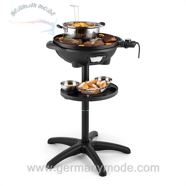 گریل باربیکیو برقی ایستاده کلارشتاین آلمان Klarstein Grillpot Elektrogrill Schwarz Tisch-Grill 1600 watt