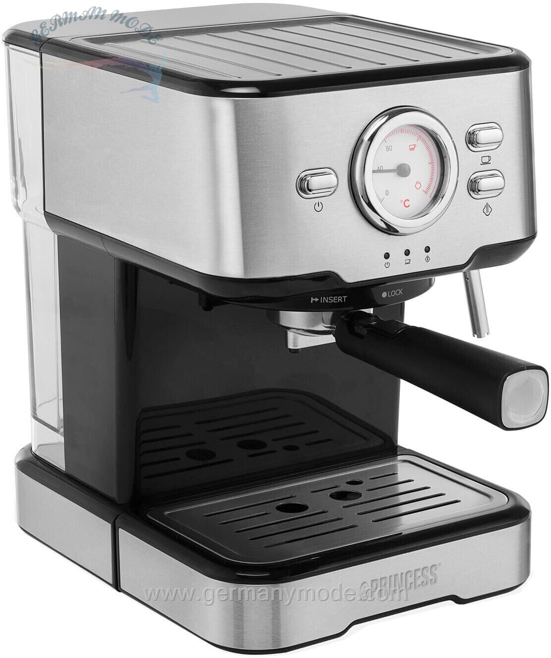 اسپرسو ساز پرینسس هلند Princess Siebträger-Espressomaschine 1-5 Liter
