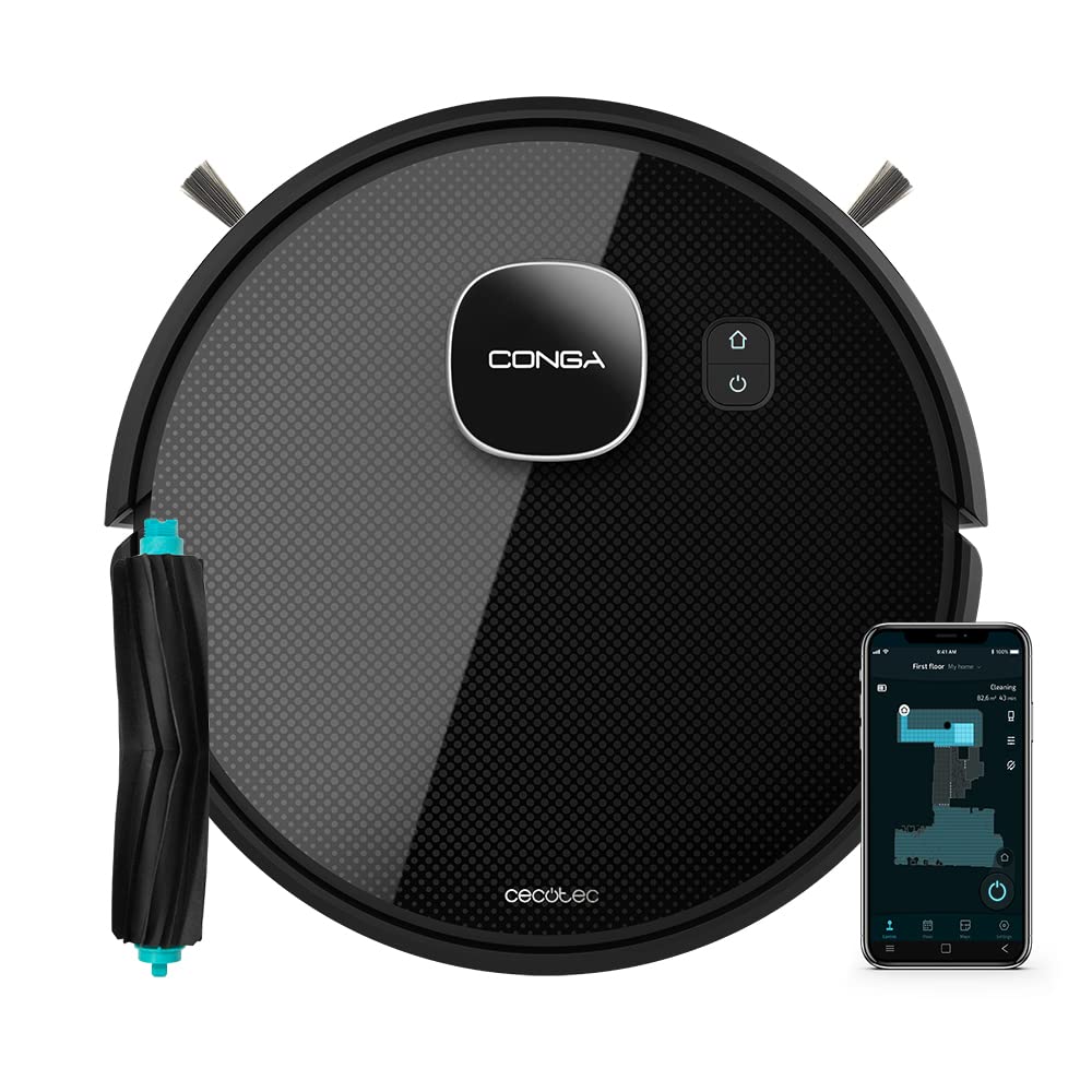 جارو رباتیک سکوتک اسپانیا Cecotec مدل Conga Eternal Pet Vital دقیقه 110خودکار، ۳ سطح قدرت و شستشو، برس سیلیکونی، ۱۰ برنامه