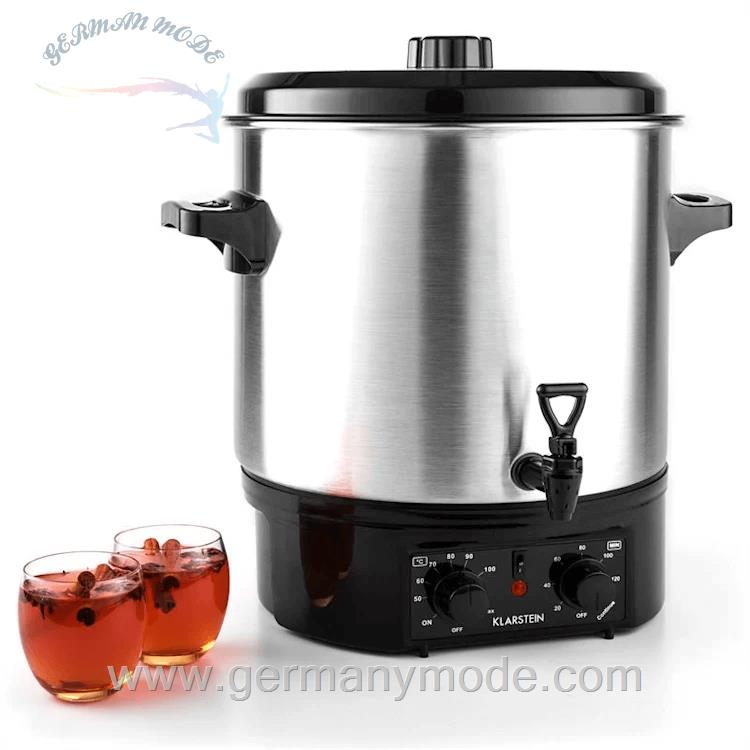 فلاسک غذا و نوشیدنی 27 لیتری کلارشتاین آلمان Klarstein Biggie Einkochautomat Silber 27 Ltr