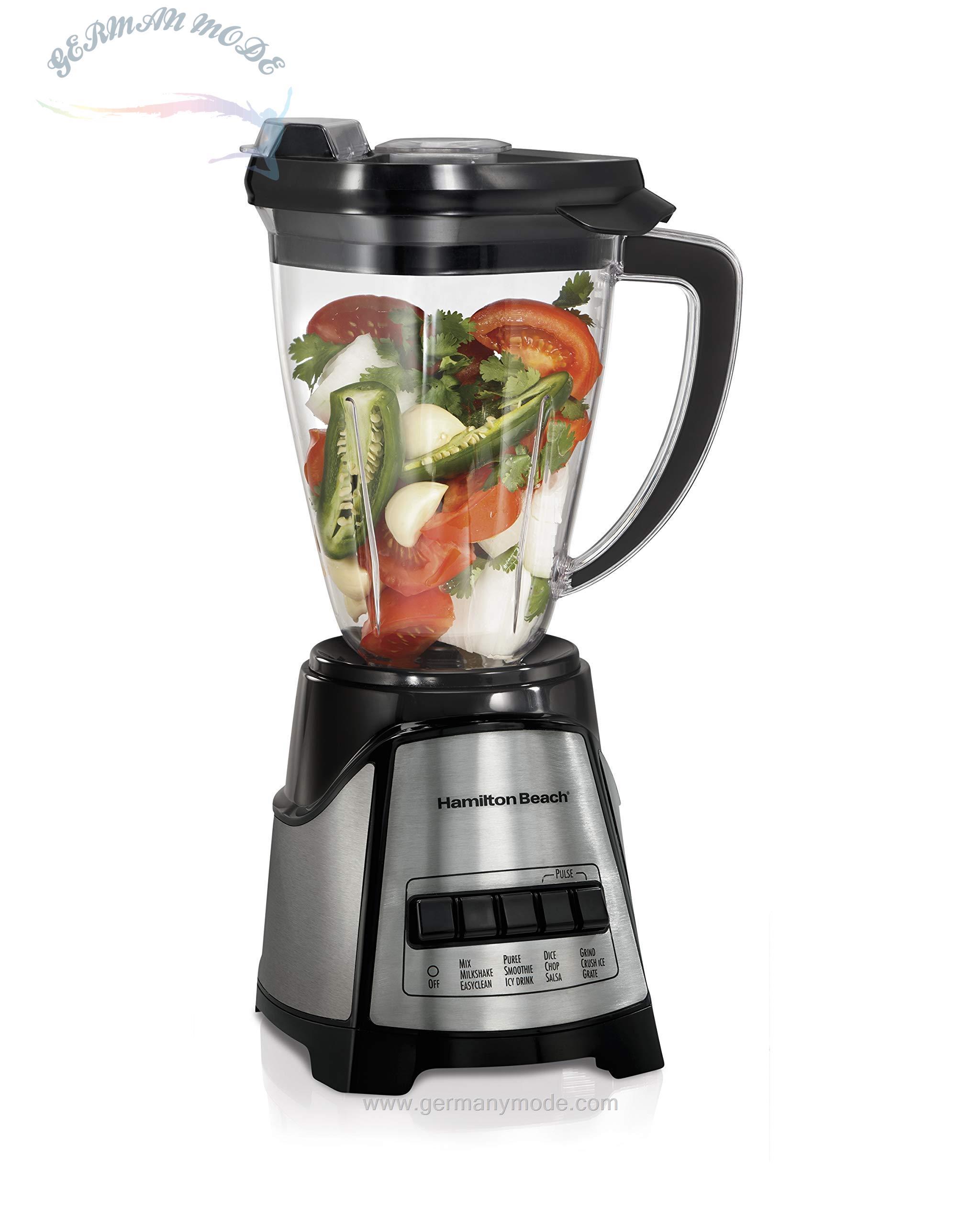 مخلوط کن و خردکن همیلتون بیچ آمریکا 58159 2 در 1، مشکی، مخلوط کن 6 فنجان با خردکن