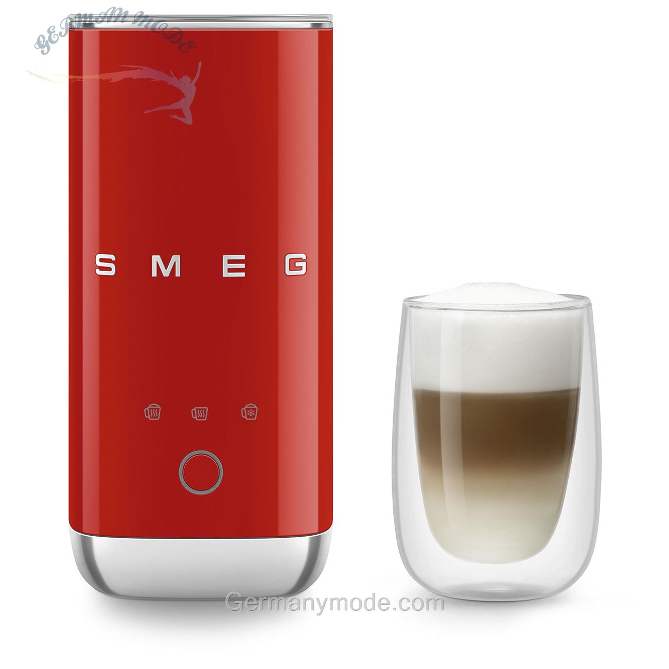 کف شیر ساز اسمگ ایتالیا Smeg Milchaufschäumer Rot 50's Style MFF02RDEU