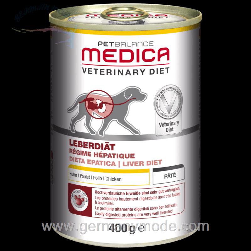 غذا مرطوب سگ با رژیم غذایی کبد مدیکا آلمان PetBalance Medica Leberdiät 6x400g Huhn