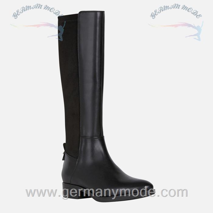 بوت زنانه جی اوکس ایتالیا GEOX HOHE STIEFEL Felicity Dame Schwarz