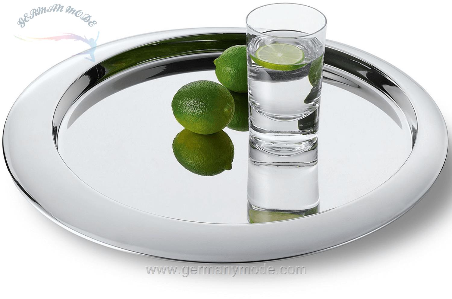 سینی دکوری فیلیپی آلمان Philippi Luna Tablett edelstahl hochglanzpoliert H 2.2*41cm