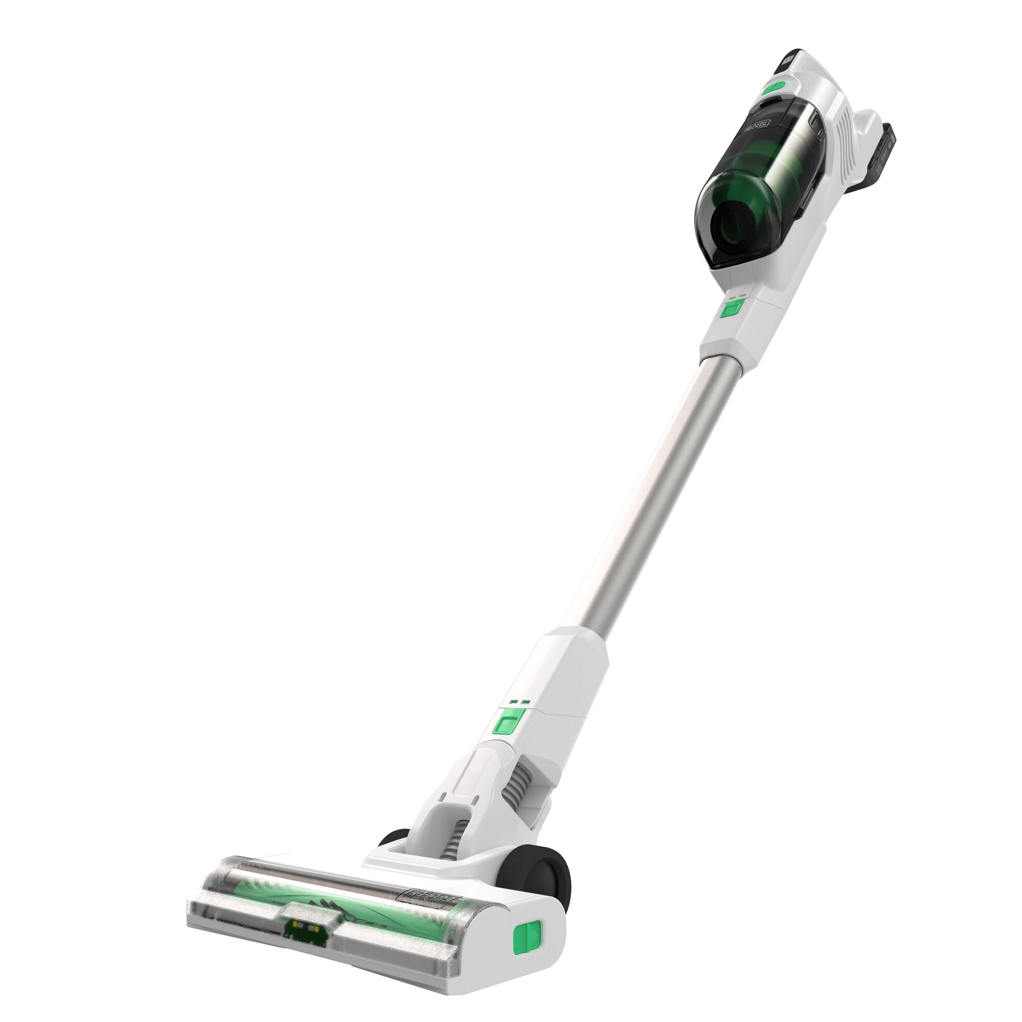 جارو شارژی بلک اند دکر آمریکا BLACK+DECKER 4in1 reviva (18 ولت، 2.0 Ah، محفظه پایدار ساخته شده از 50 درصد پلاستیک بازیافتی، جاروبرقی کف و دستی، از جمله نازل شکاف، باتری) REVSV18D1