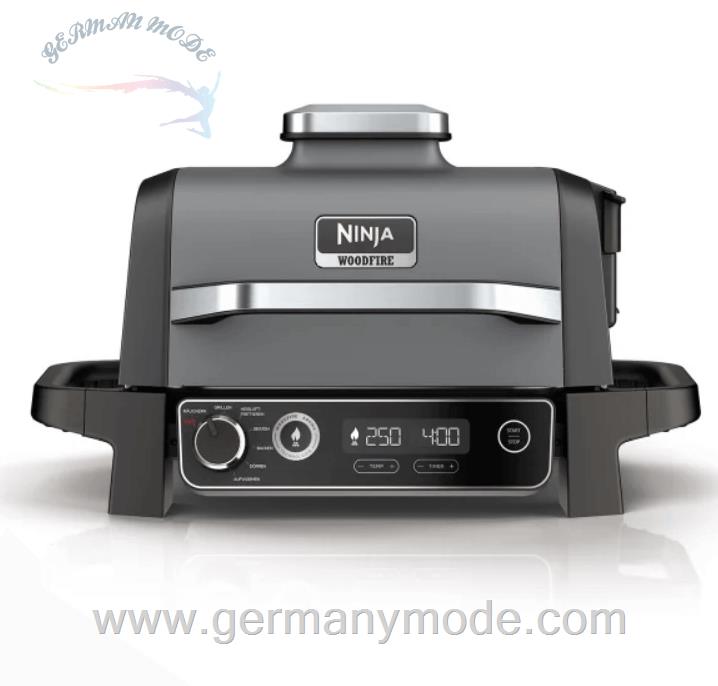گریل باربیکیو برقی نینجا آمریکا Ninja Woodfire Elektrischer Outdoor Grill Smoker OG701DE