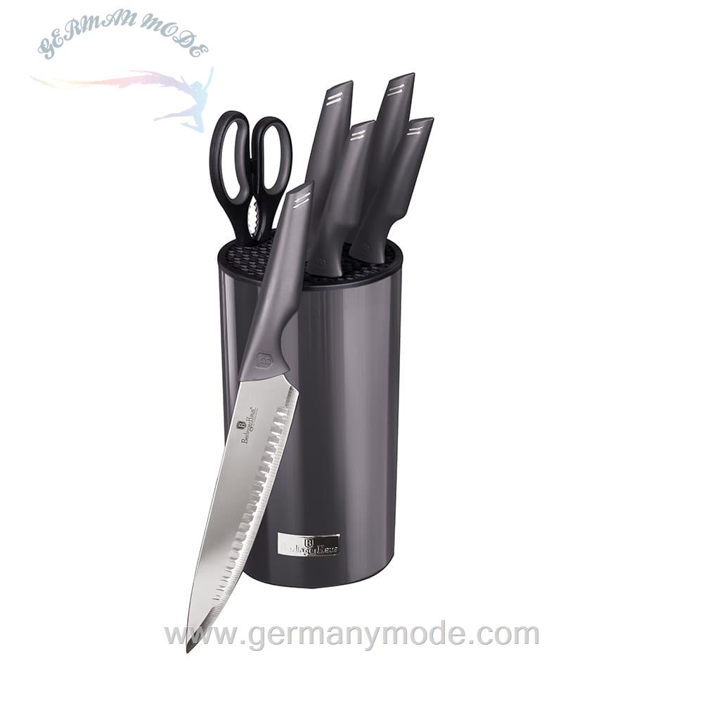ست چاقو آشپزخانه 7 پارچه برلینگر هاوس مجارستان BERLINGER HAUS KITCHEN KNIFE SET BH 2792 CARBON PRO