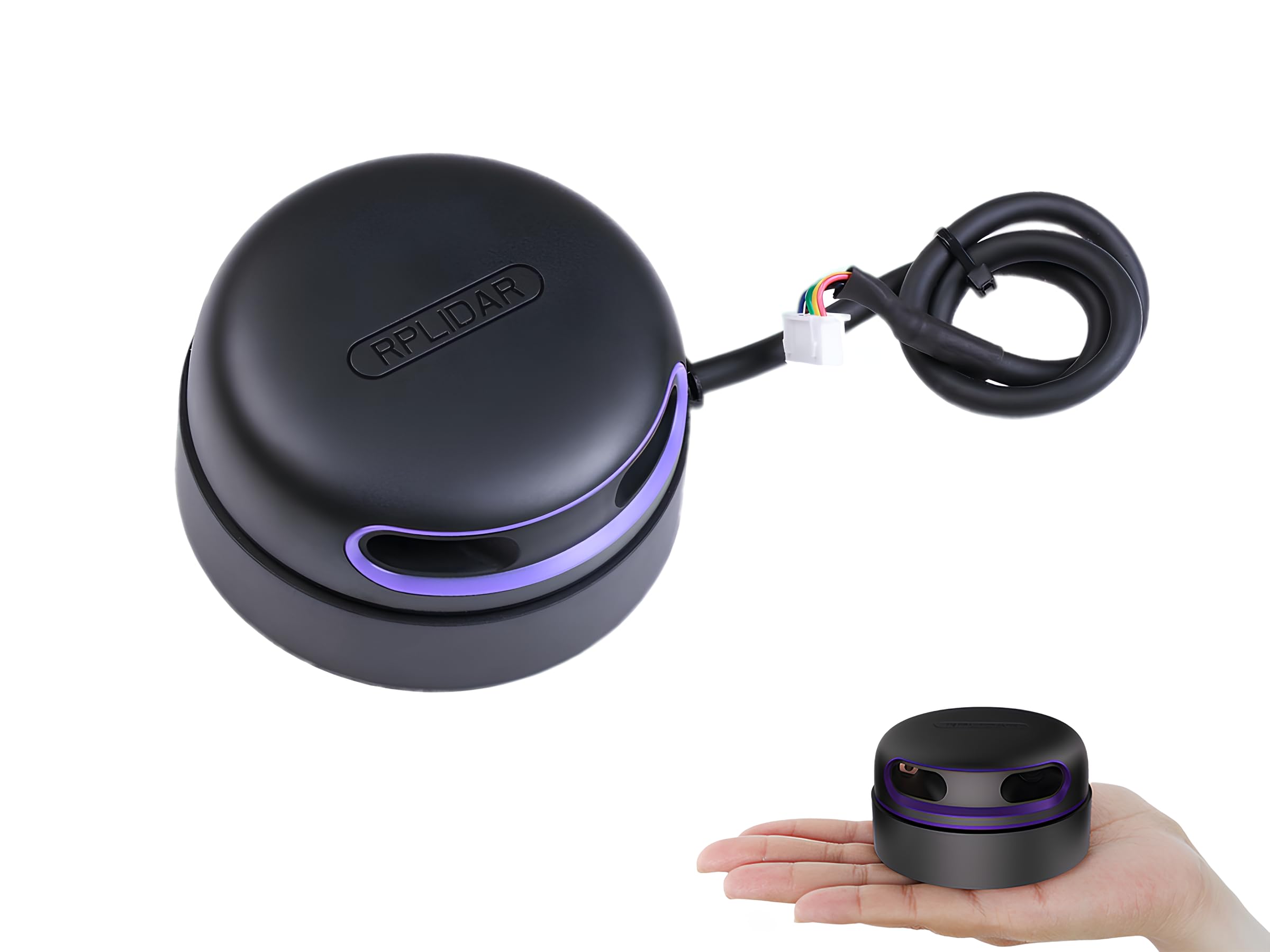 خرید از آمازون - youyeetoo RPLIDAR A2M12 Lidar اسکنر سنسور 16K فرکانس نمونه برداری 360 درجه 12M (39ft) شعاع برای جلوگیری از Bstacle و ناوبری ربات ها SLAM 3D بازسازی