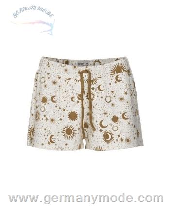 شلوارک زنانه اسنزا هلند ESSENZA Covers Co Nisa Luna tic Ecru Kurze Hose