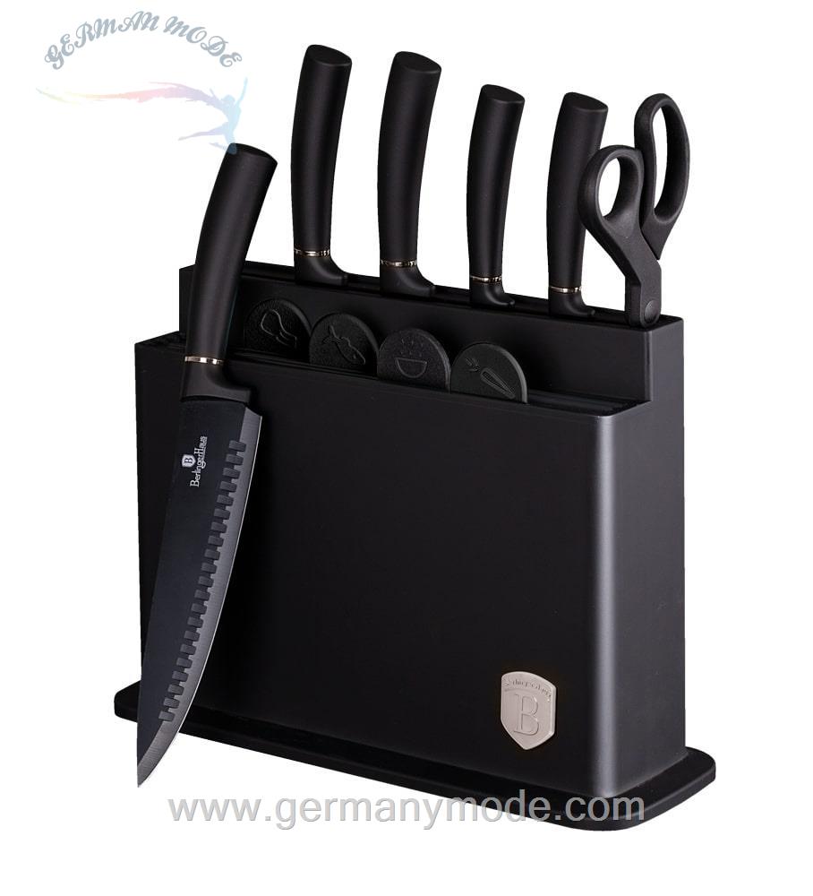 ست چاقو آشپزخانه 11 پارچه برلینگر هاوس مجارستان BERLINGER HAUS 11-PIECE KNIFE SET BH-2492 BLACK SILVER COLLECTION