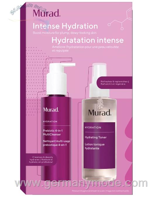 مولتی پاک کننده پری بیوتیک و تونر آبرسان پوست خشک مورد آمریکا Murad Hydration Intense Hydration Set