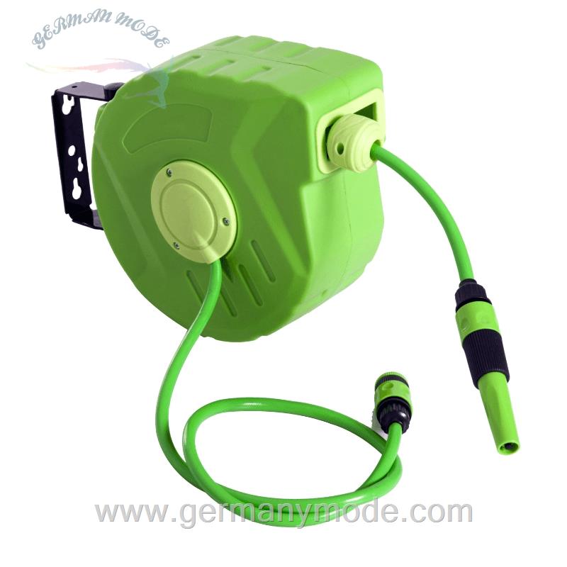 قرقره شیلنگ جمع کن دیواری و شیلنگ 10 متری اتسانی Outsunny Schlauchtrommel 10-1m (845-181) grün