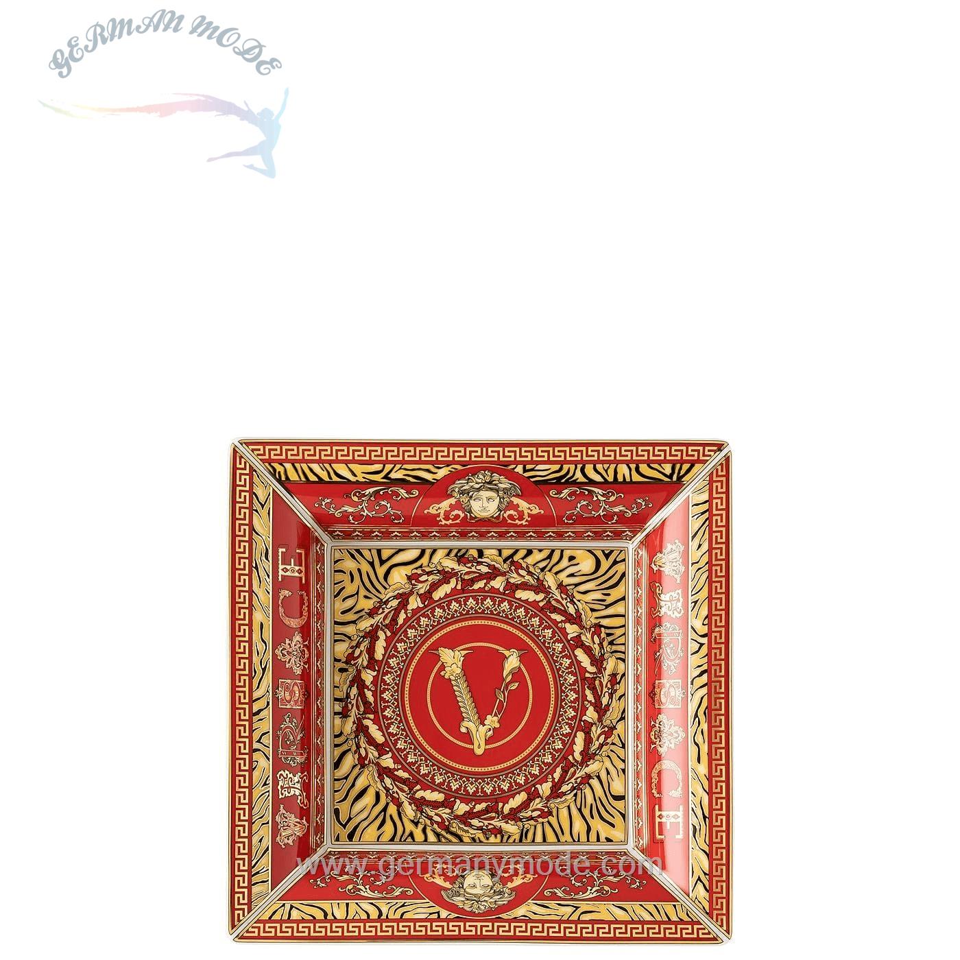 کاسه دکوری روزنتال ورساچه ایتالیا Rosenthal meets Versace Dekoschale Virtus Holiday Schale 18 cm