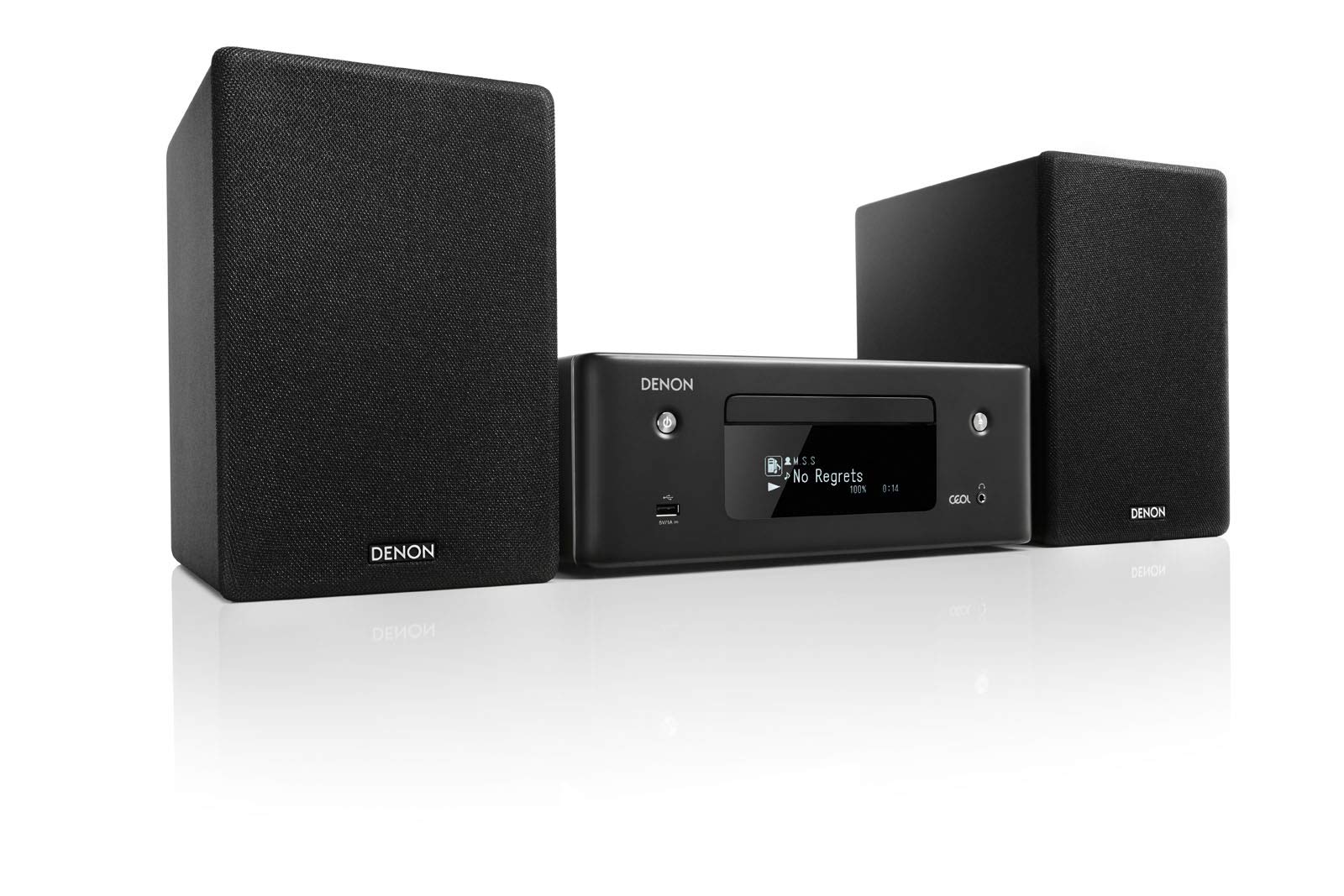 خرید از آمازون - Denon CEOL N-10 Kompaktanlage, HiFi Verstärker, CD-Player, Internetradio, Musikstreaming, HEOS Multiroom, Bluetooth & WLAN, Alexa Kompatibel, 2 Optische TV-Eingänge, mit Lautsprecher, schwarz Schwarz mit Lautsprecher Single