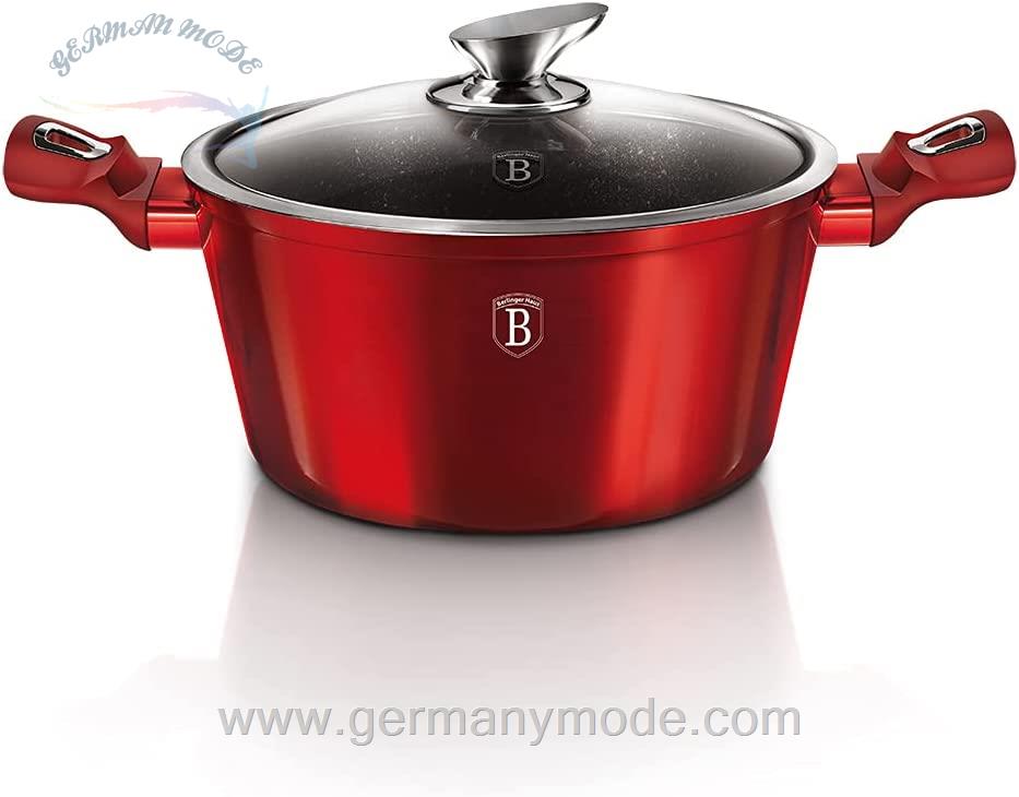 قابلمه 20 سانت بورگوندی برلینگر هاوس مجارستان BerlingerHaus Burgundy Metallic Kochtopf 20 cm/‎BH/1256N