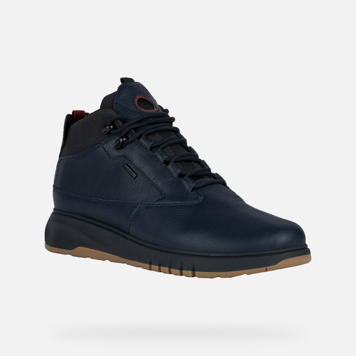 نیم بوت ضد آب مردانه جی اوکس ایتالیا GEOX WASSERDICHTE SCHUHE Aerantis 4x4 Abx Herr Dunkles Marineblau