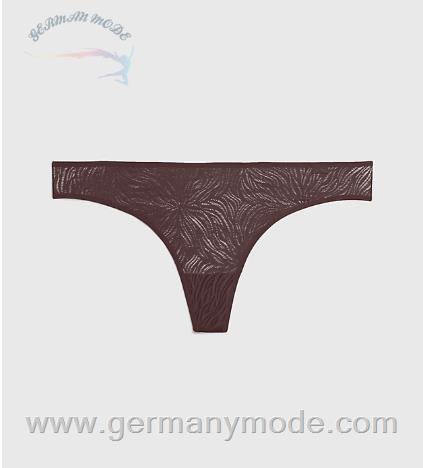 شورت استرینگ زنانه کلوین کلین آمریکا Calvin Klein String Sheer Marquisette Woodland 000QF6878EBKC