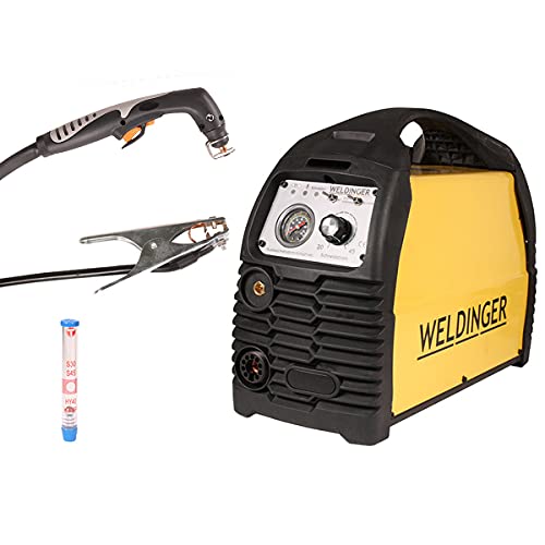 خرید از آمازون - برش پلاسما WELDINGER PS 55 pilot pro با قوس پایلوت و تنظیم کننده فشار 5 سال ضمانت برش پلاسما بدون کمپرسور
