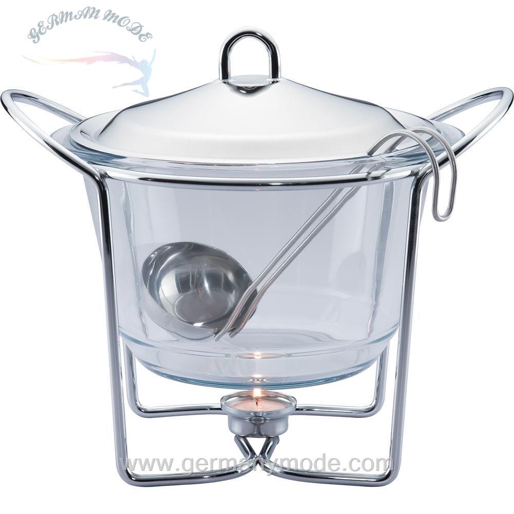 سوفله خوری شیشه ای برلینگر هاوس مجارستان BerlingerHaus GLASS SOUP BOWL WITH HEATING BERLINGER HAUS BH 1384