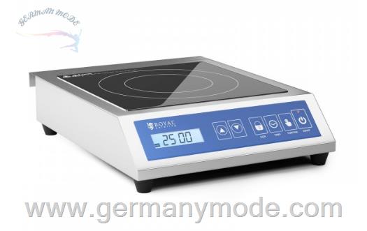 اجاق برقی تک شعله رویال کترینگ آلمان Royal Catering Induktionsplatte - 28 cm - 60 bis 240 °C - Touchdisplay - Timer RCIK-3500GP