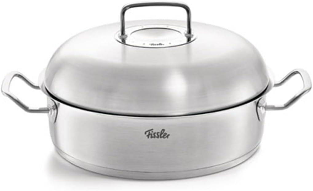 ماهیتابه درب دار فیسلر آلمان Fissler Original-Profi Collection سرخ کن 4.8 L - Ø 28 سانتی متر قابلمه گرد، ماهیتابه با درب فلزی