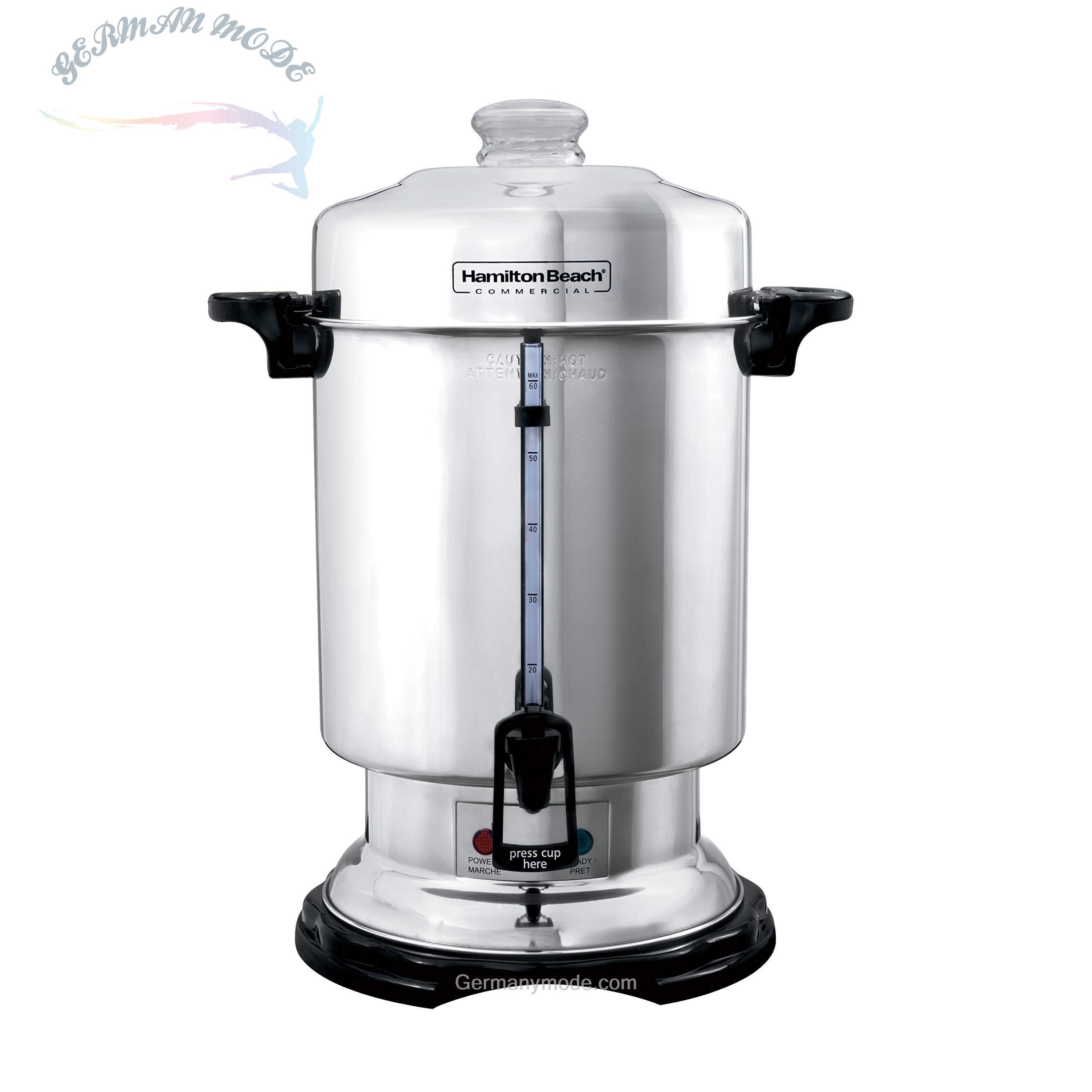 سماور برقی همیلتون آمریکا ‎Hamilton Beach D50065 مخصوص قهوه و چای تجاری فولاد ضد زنگ استیل ظرفیت 60 فنجان