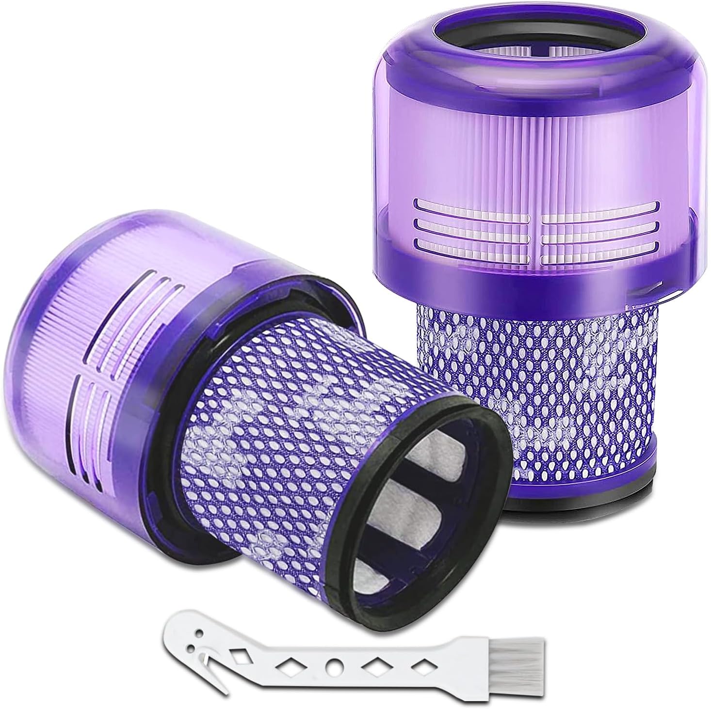 فیلتر جارو شارژی دایسون 2 تکه Laukowind برای Dyson V11 Absolute Torque Drive Animal، جاروبرقی V15 Detect، SV14، SV22، لوازم جانبی فیلتر جایگزین قابل شستشو برای