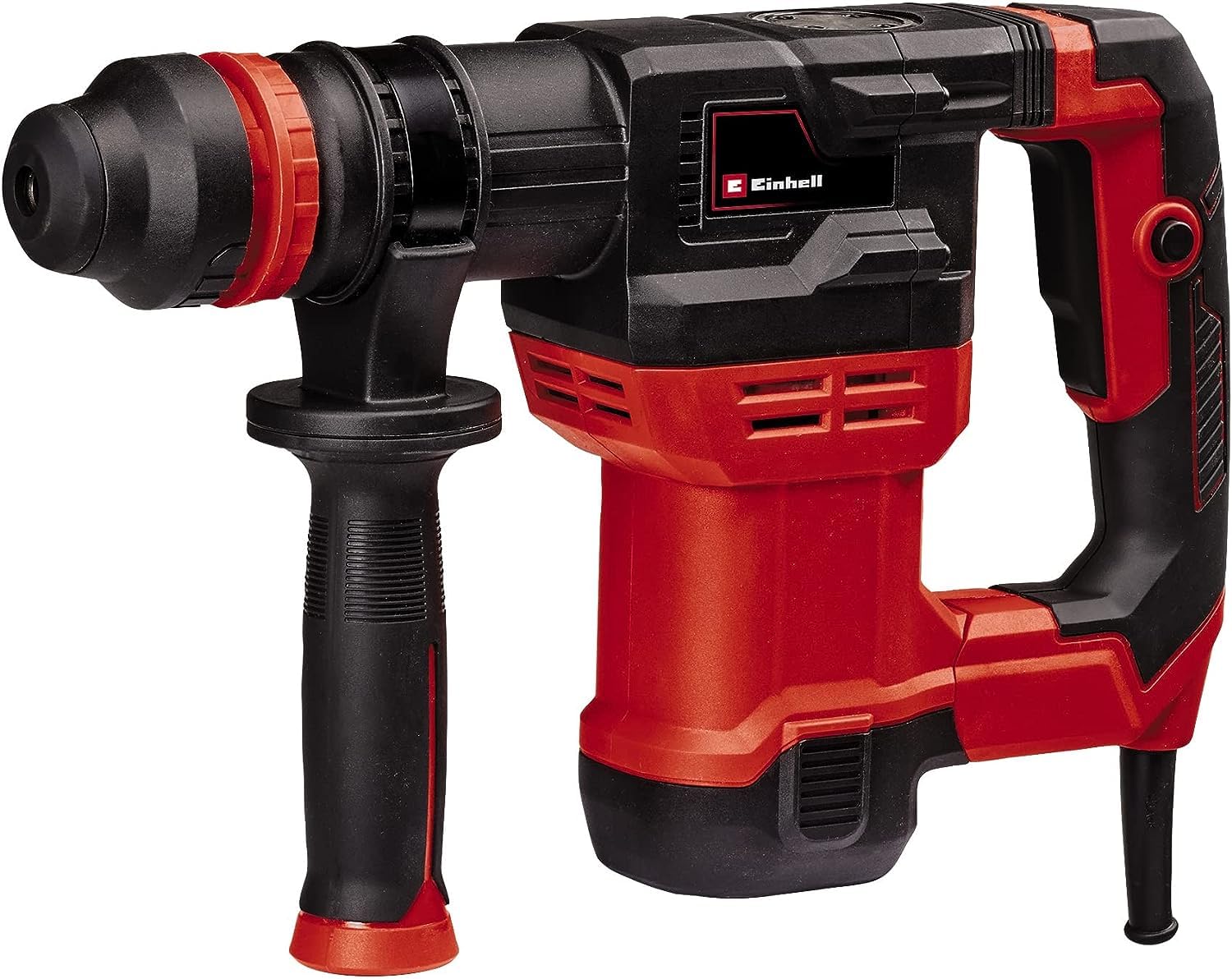 خرید از آمازون - چکش تخریب Einhell TE-DH 5 (5 J، نگهدارنده ابزار SDS-plus، دسته لرزش، دسته اضافی قابل تنظیم انعطاف پذیر، از جمله جعبه الکترونیکی)