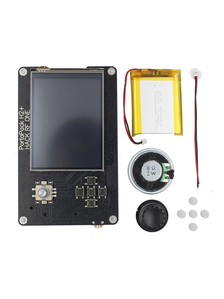 خرید از آمازون - Bruce & Shark Porta-Pack H2 Hac-krf One SDR نرم افزار تعریف شده رادیویی 1MHz-6GHz 2000mAh Akku 3.2 اینچی لمسی LCD