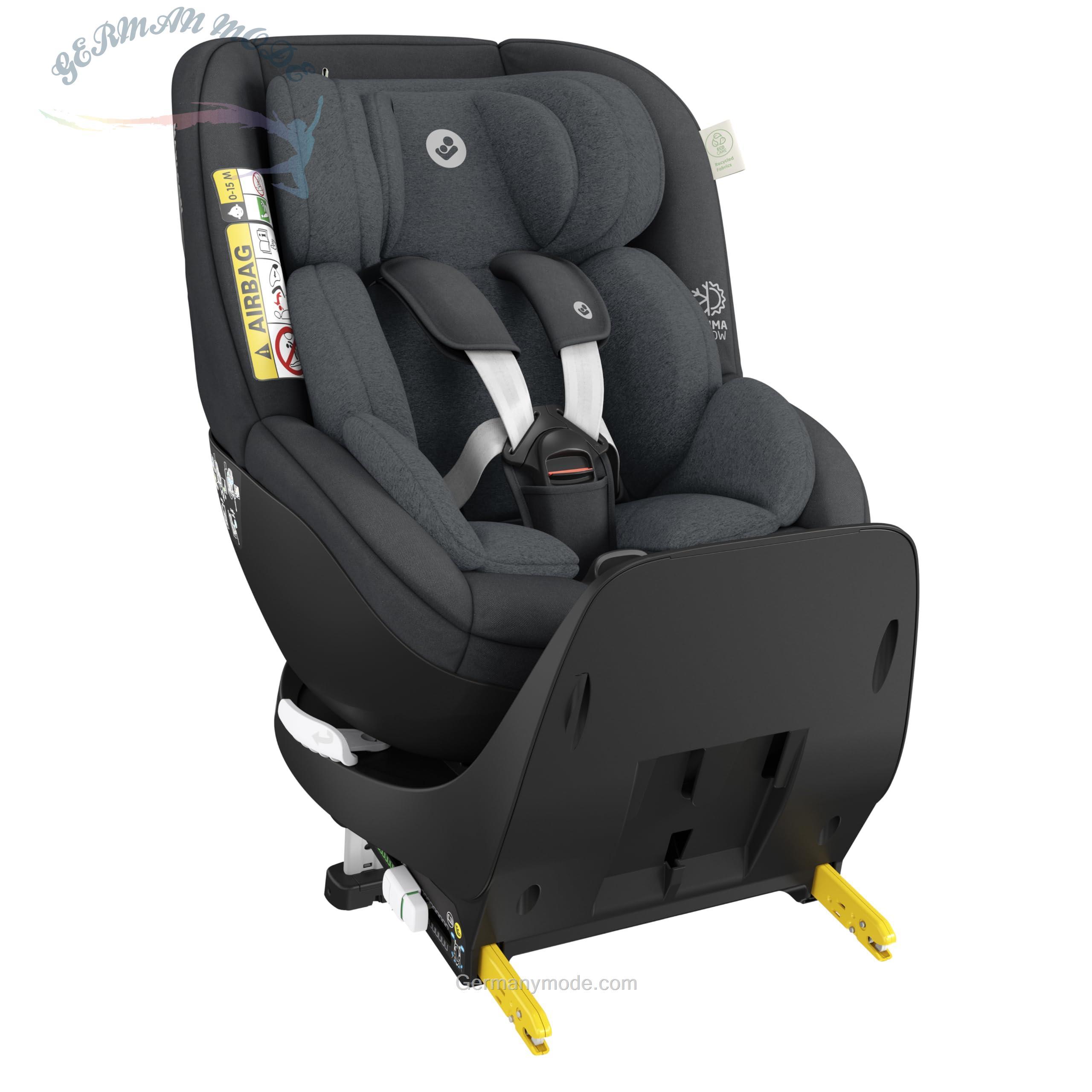 صندلی ماشین کودک مکسی کوزی آلمان Maxi-Cosi Mica Pro Eco i-Size، صندلی کودک 360 درجه با ISOFIX، 0-4 سال، 40-105 سانتی متر، ClimaFlow، محافظ ضربه جانبی G-CELL، صندلی چرخان کودک، صندلی نوزاد و کودک