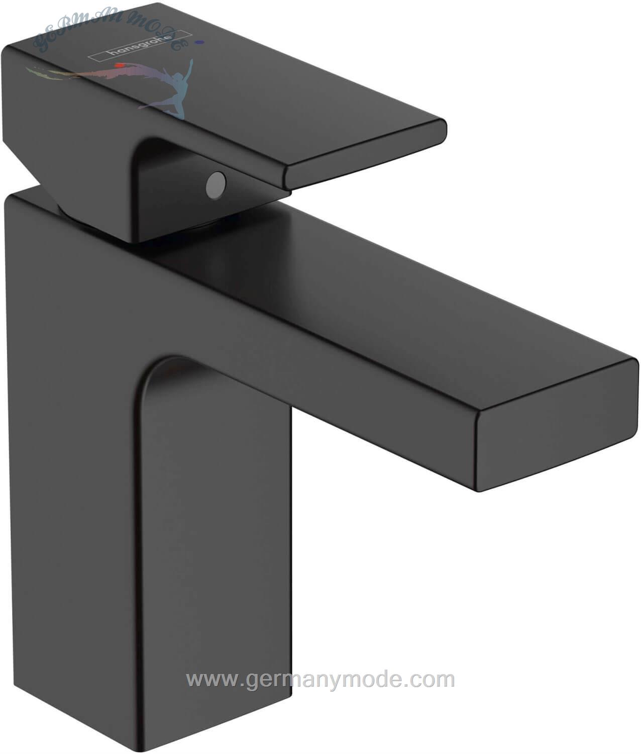 شیر مخلوط روشویی پایه کوتاه هانس گروهه آلمان Hansgrohe Vernis Shape 100 71569 schwarz matt 71569670