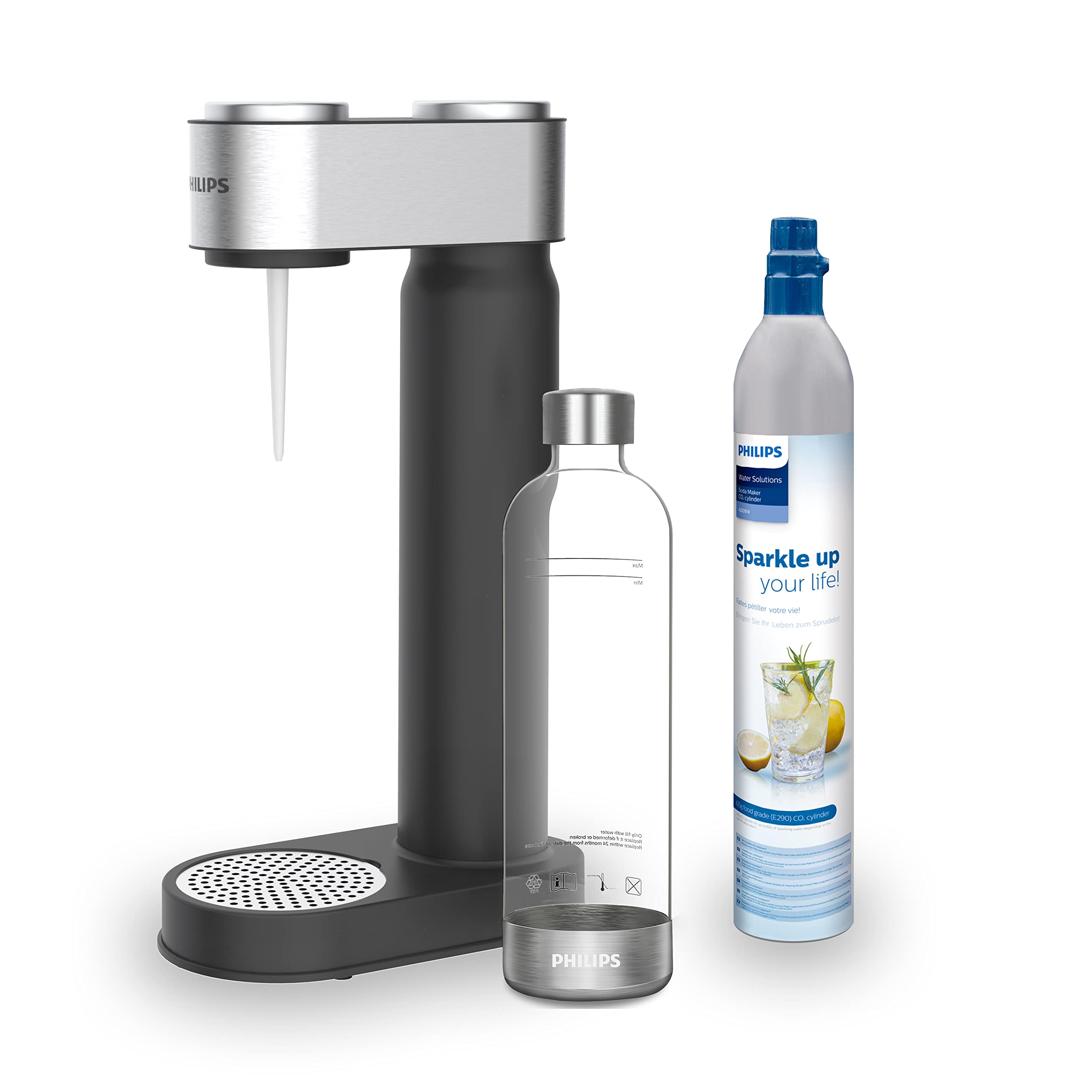خرید از آمازون - نوشابه ساز Philips Water ADD4902BK/10 GoZero پلاستیک 1 لیتری مشکی