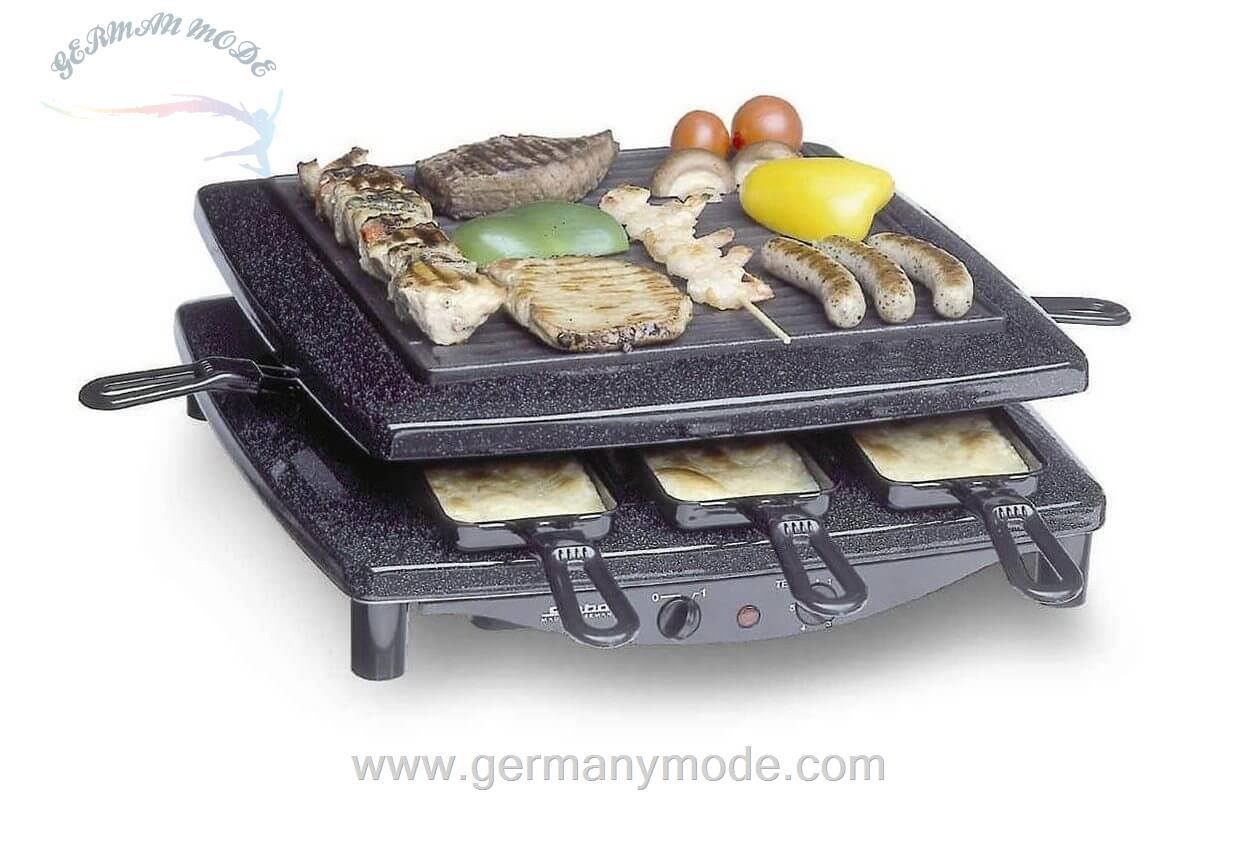 گریل باربیکیو استبا آلمان Steba Raclette RC 3 plus- 8 Raclettepfännchen- 1450 W