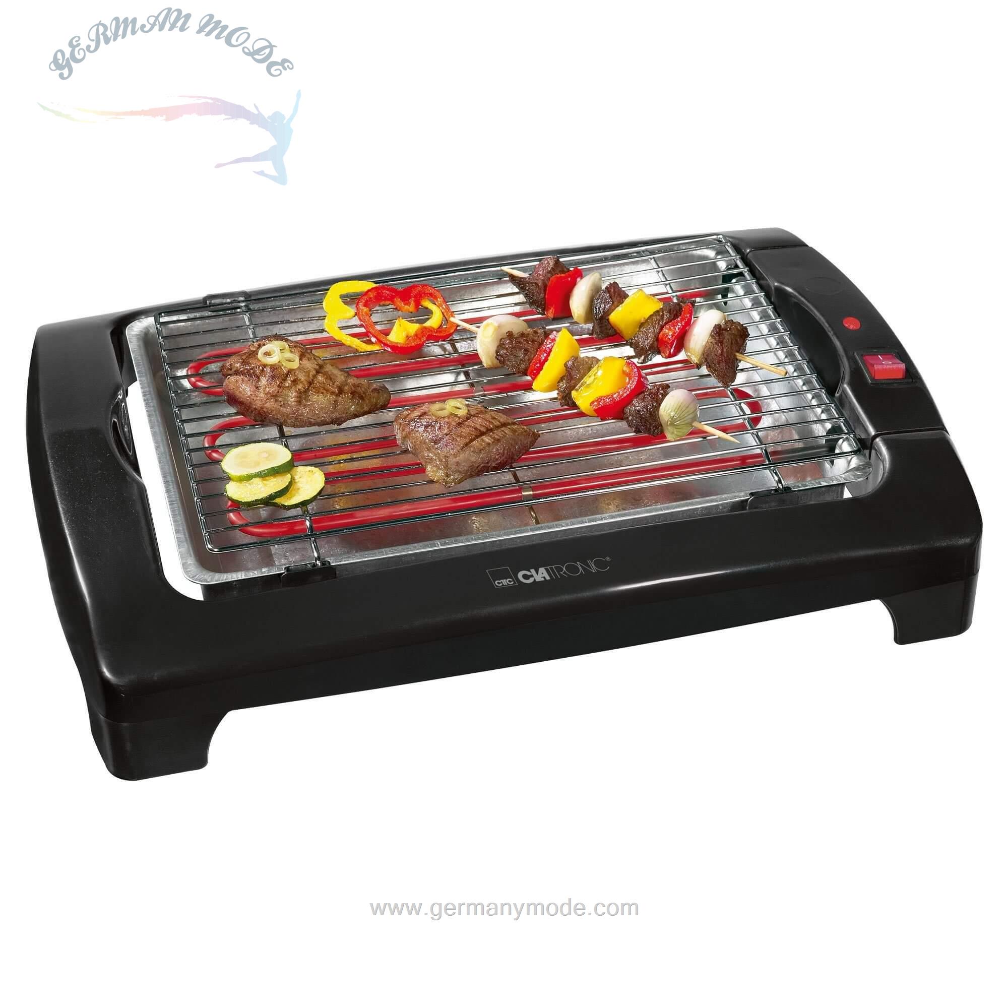 گریل باربیکیو کلترونیک آلمان CLATRONIC Elektro-Standgrill BQ 2977 N- 2000 W- Metall