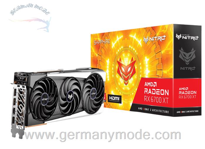 کارت گرافیک 12 گیگابایت سافایر Sapphire Radeon RX 6700 XT OC Nitro+ 12GB GDDR6