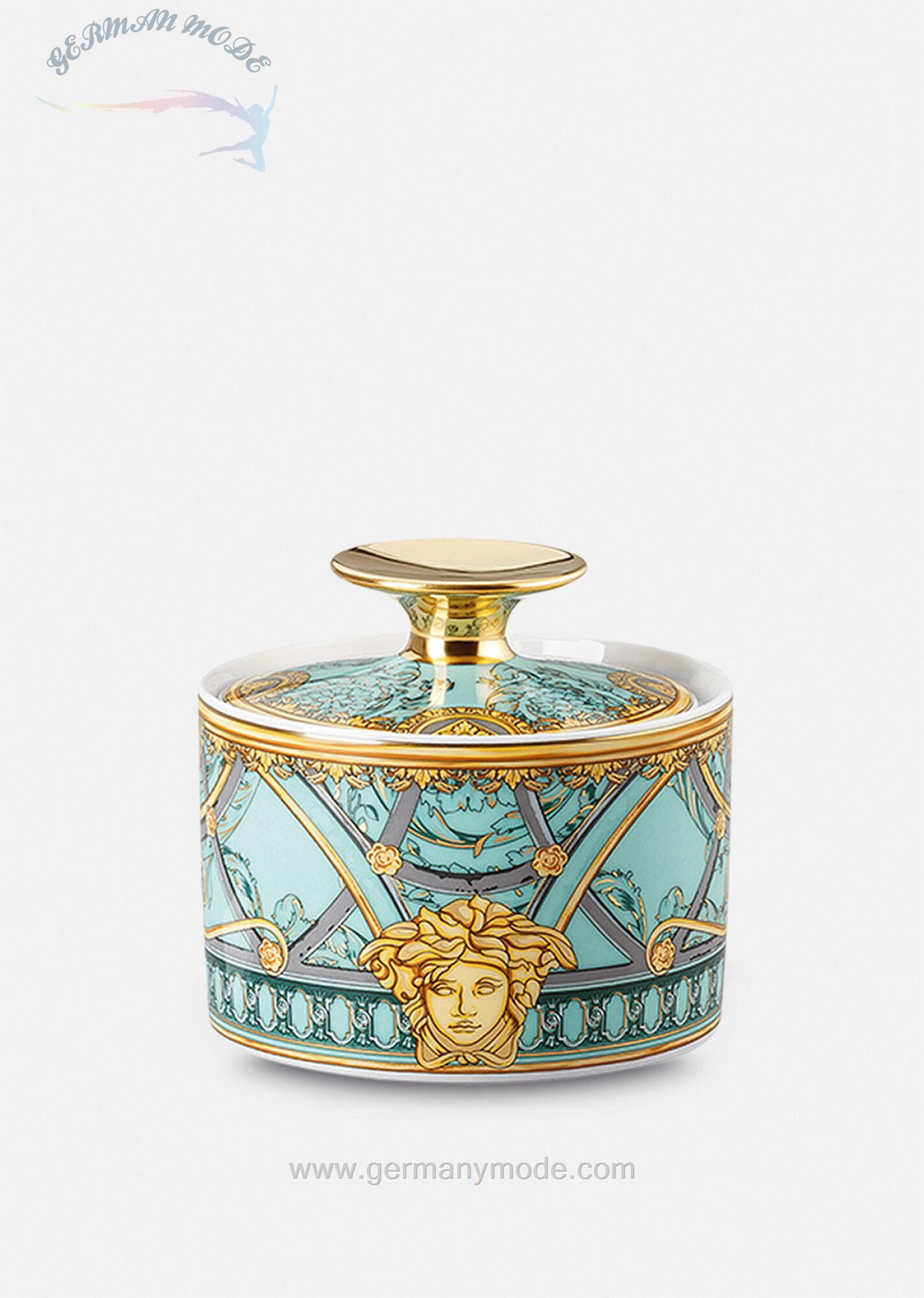 قند دان ورساچه ایتالیا VERSACE SCALA DEL PALAZZO VERDE ZUCKERDOSE