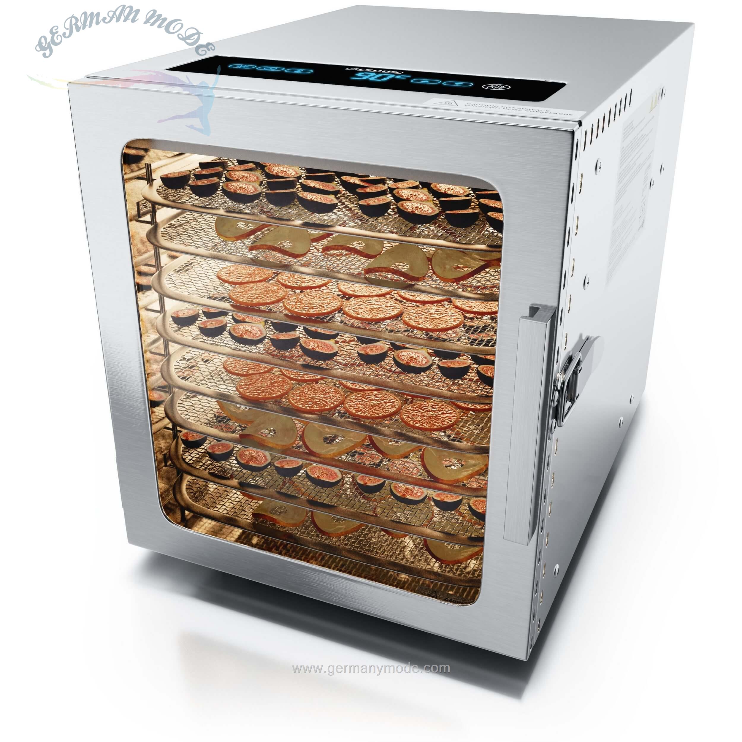 خشک کن میوه آرندو آلمان Arendo Dörrautomat 500 W- 8 Etagen-Edelstahl Dörrautomat